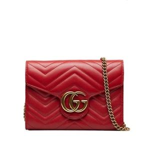 Gucci Pre-Owned
2000-2015 GG Marmont wallet-on-chain Red